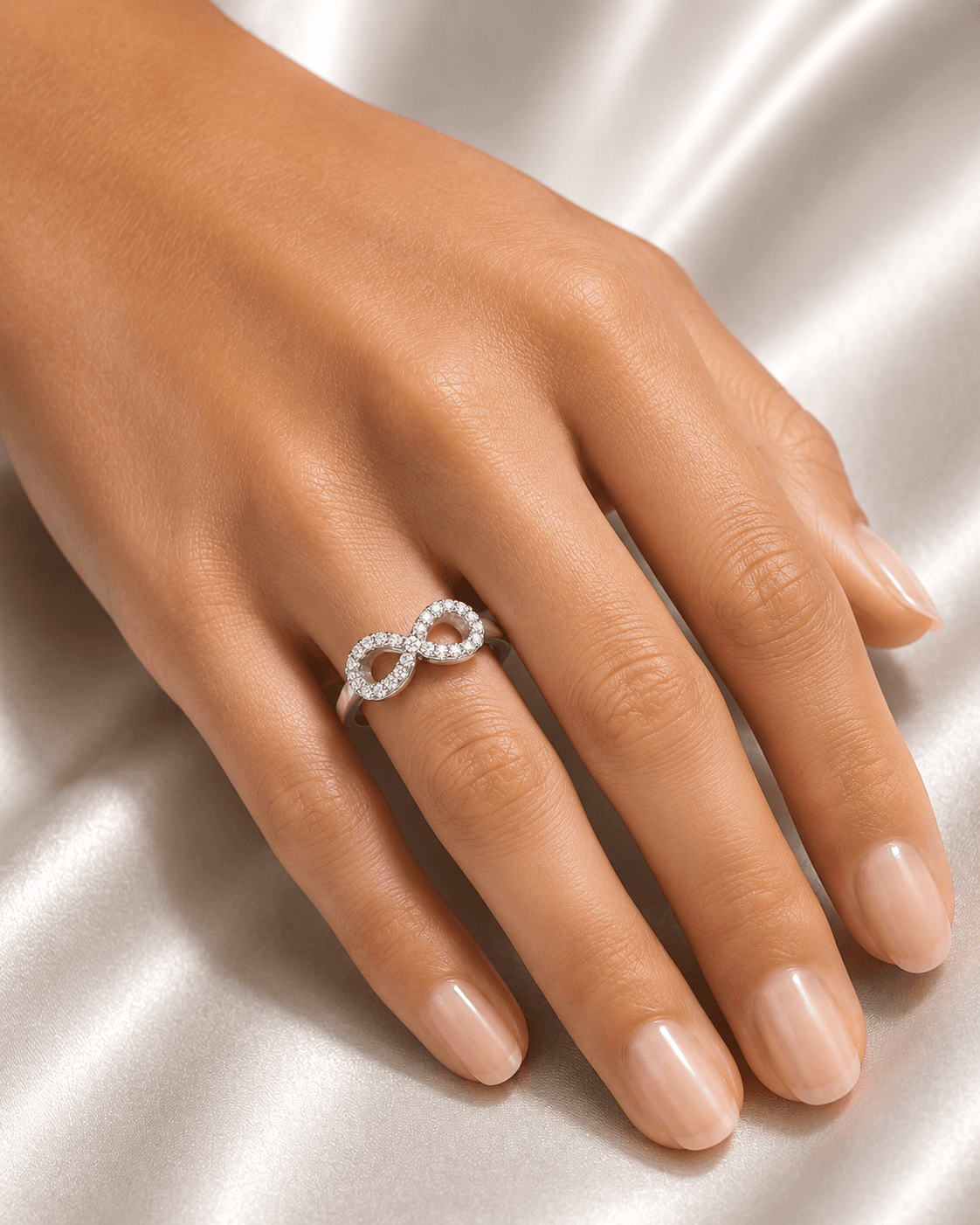 Eternal Bond Infinity Silver Ring alternate view